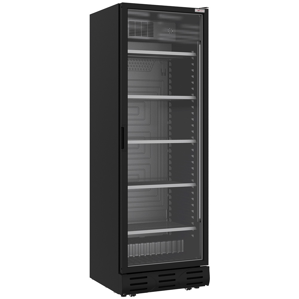 Vitrine ventilée positive 382 litres NOIRE