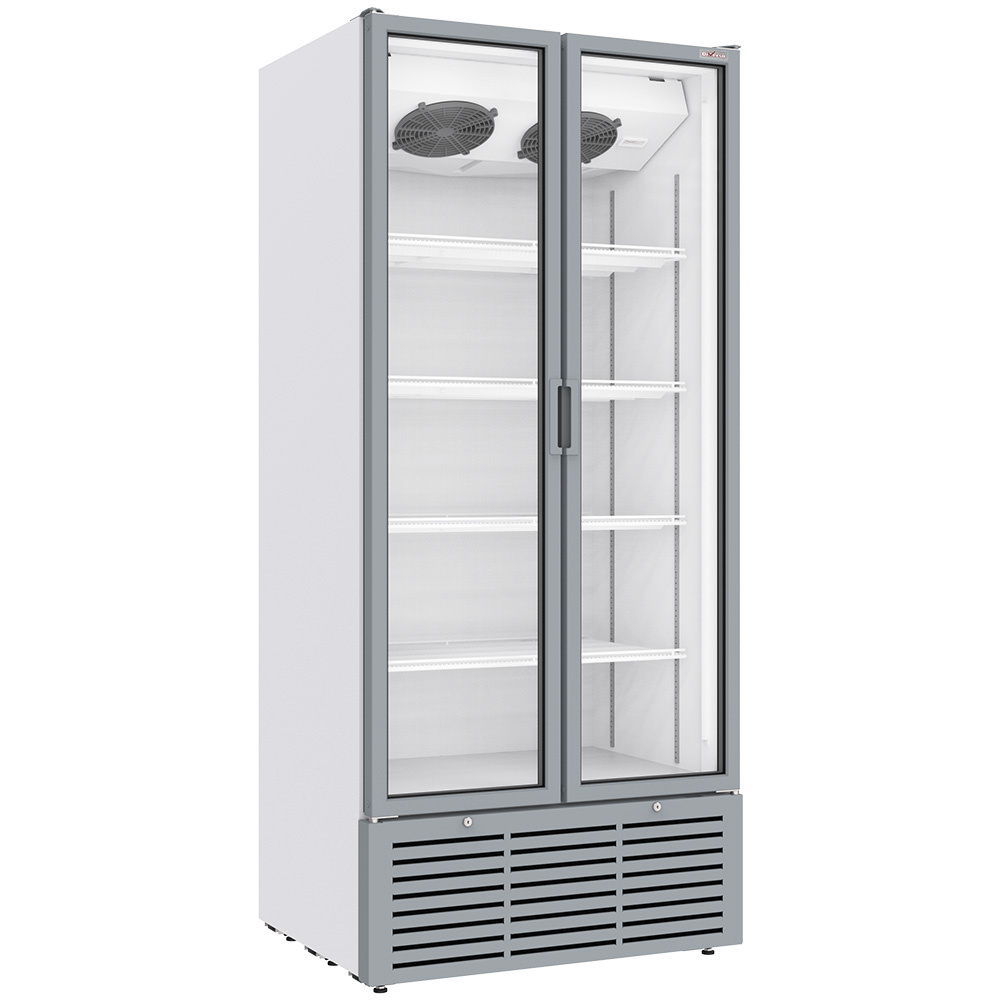 [WR-80SB-SW] Vitrine ventilée positive 804 litres, 2 portes battantes, BLANCHE