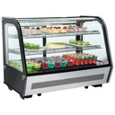 Vitrine réfrigérée de table, 3 niv., vitre bombée