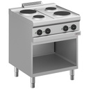 Fourneau électrique, 4 plaques rondes, sur armoire