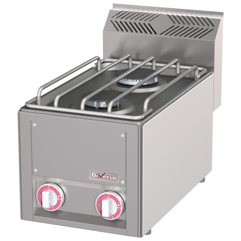 [WR-G2FT-01] Cuisinière 2 feux gaz, -Top-