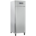 Armoire frigorifique ventilée 600 Lit. 1 porte GN 2/1, sur roues, 2 avec freins