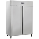 Armoire congélateur ventilée 1200 Lit. 2 portes GN 2/1, sur roues, 2 avec freins