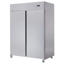 Armoire frigorifique ventilée 1400 Lit. 2 portes GN 2/1, sur roues