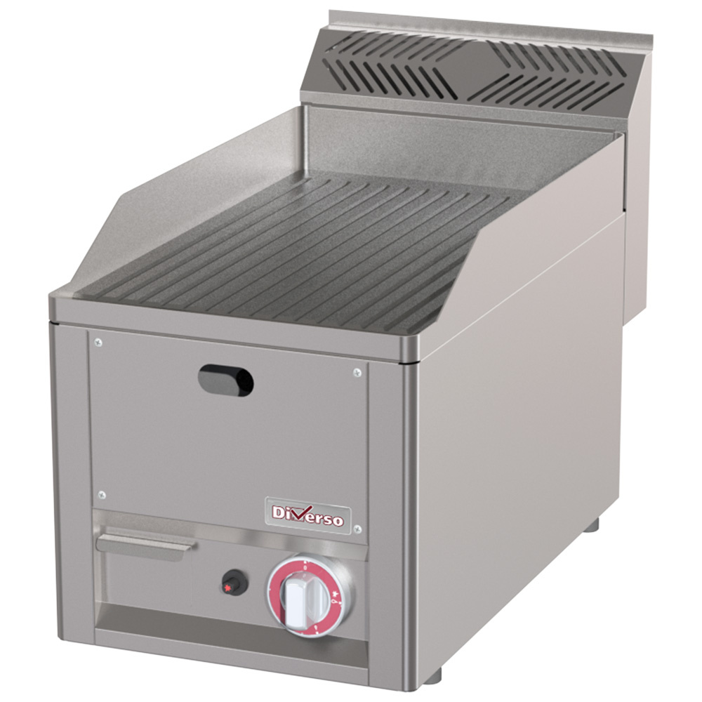 Plaque de cuisson rainurée, gaz, -Top-