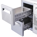 Kit bloc 2 tiroirs (1/2 + 1/2 )