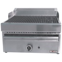 Gas steam grill with cast iron cooking grid -Top-