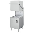 Dishwasher hood, square basket 500x500 mm with detergent dispenser