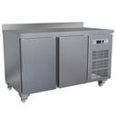 Table frigorifique, ventilé, 2 portes GN 1/1 (260 Lit.), sur roues