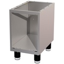Stainless steel support unit 330 mm (without doors)