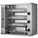 Rôtissoire à poulets gaz, 3 broches (9 poulets) SMALL