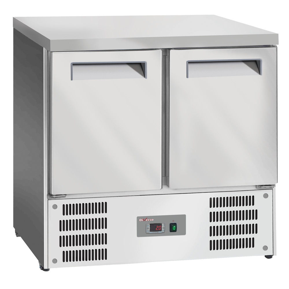 Refrigerator table with 2 doors GN 1/1