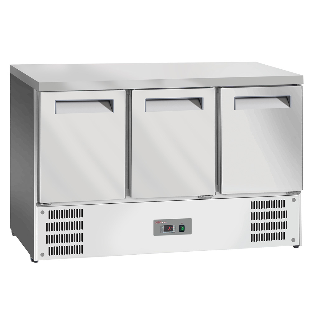 Refrigerator table, 3 GN 1/1 doors