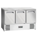 Refrigerator table, 3 GN 1/1 doors