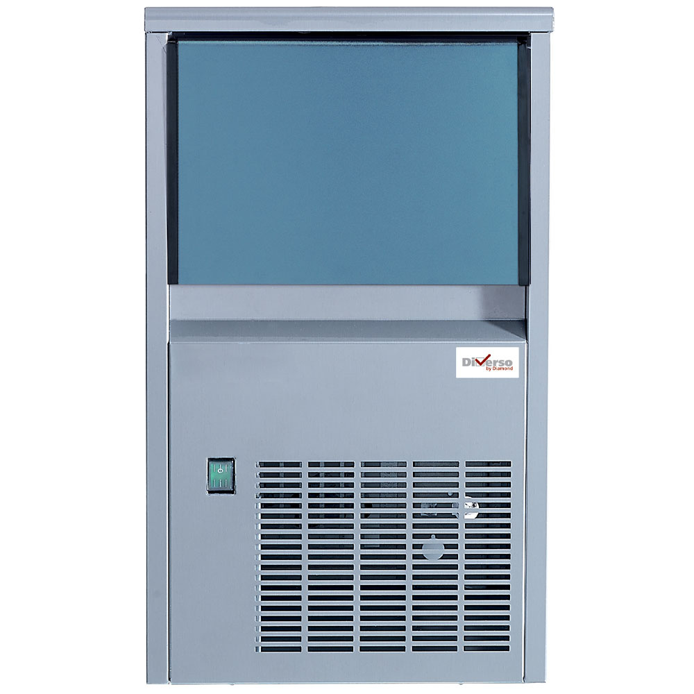 [WR-SP24-A/R2X] Machine à glaçons pleins (14 gr) 24kg/24h,avec réserve 6 kg