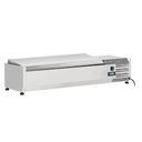 Refrigerated structure 5x GN 1/4 - 150 mm, with stainless steel lid