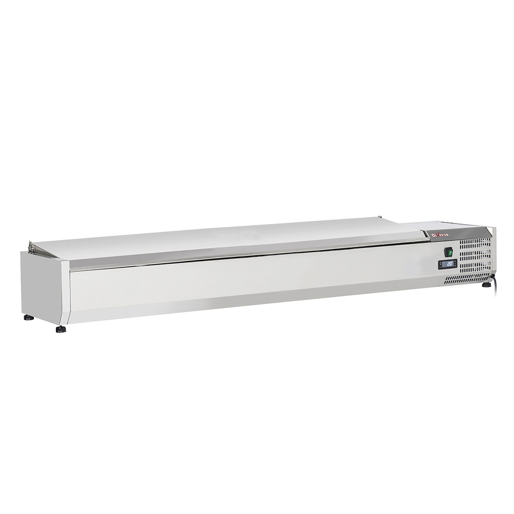Refrigerated structure 8x GN1/4 - 150 mm, with stainless steel lid