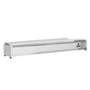 Refrigerated structure 8x GN1/4 - 150 mm, with stainless steel lid