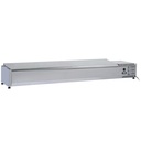 Structure réfrigérée 10x GN1/4 - 150 mm, avec couvercle inox