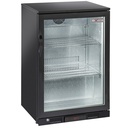 Ventilated “rear bar” bottle cooler, 1 hinged glass door