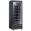 Vertical fridge display case, 1 door, 615 liters - BLACK