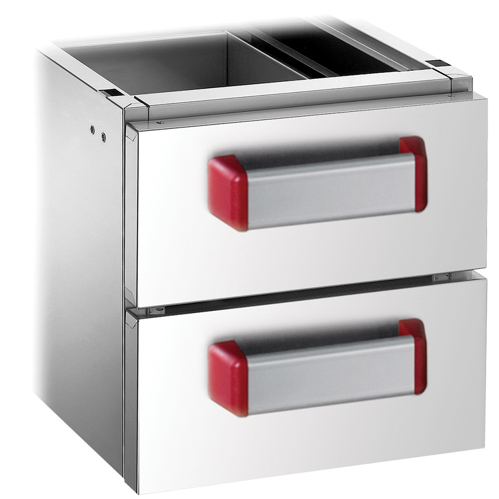 2 drawers GN 2/1 (h.100 mm)