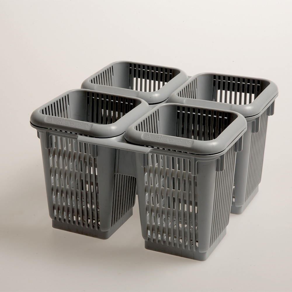 4 cutlery "compartments" in polypropylene