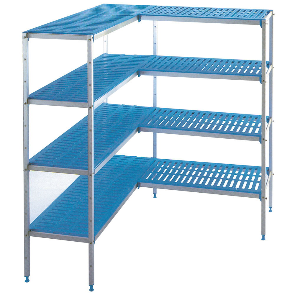 Aluminium shelves kit for C2010/XBF, depth 400mm "L" 4L. "MaxiCold"