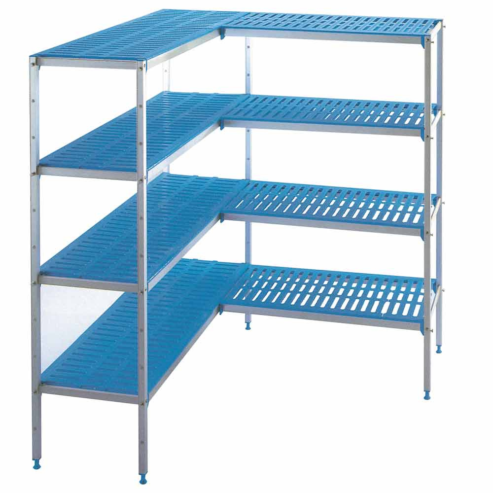 Aluminium shelves kit in "L" 4 levels for C89A/BF
