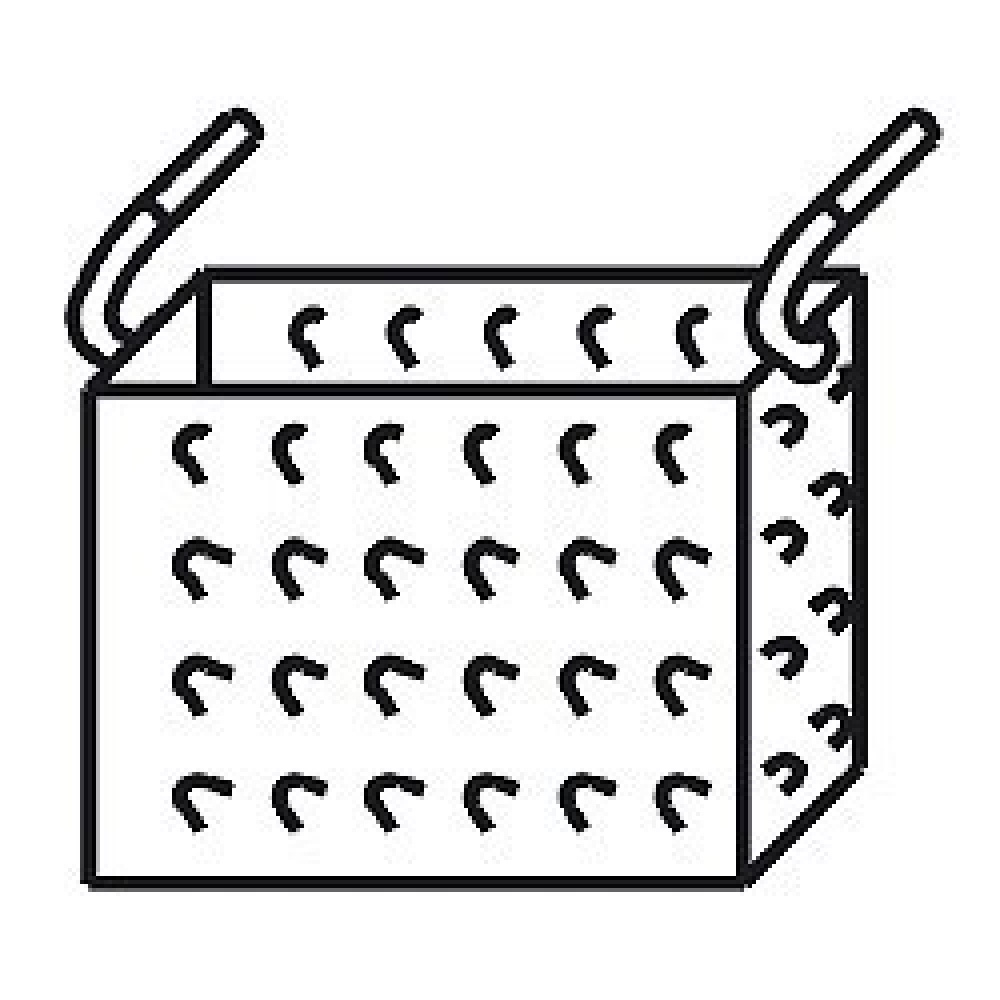 Basket 1/2 pasta cooker, lateral handles