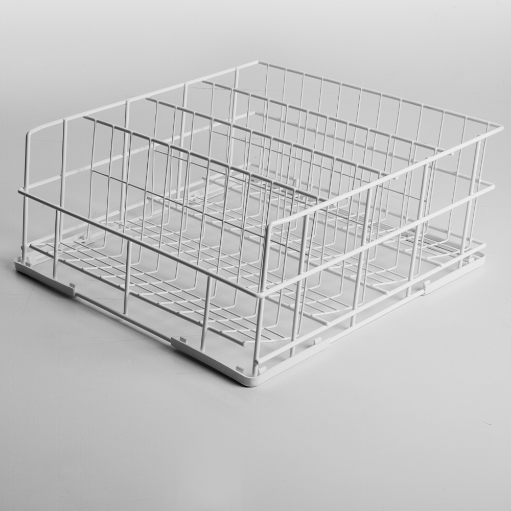 Basket for glassesø 85 mm, 400x400 mm Rilsan