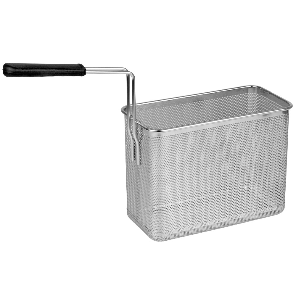 Basket for pasta cooker, frontal handle