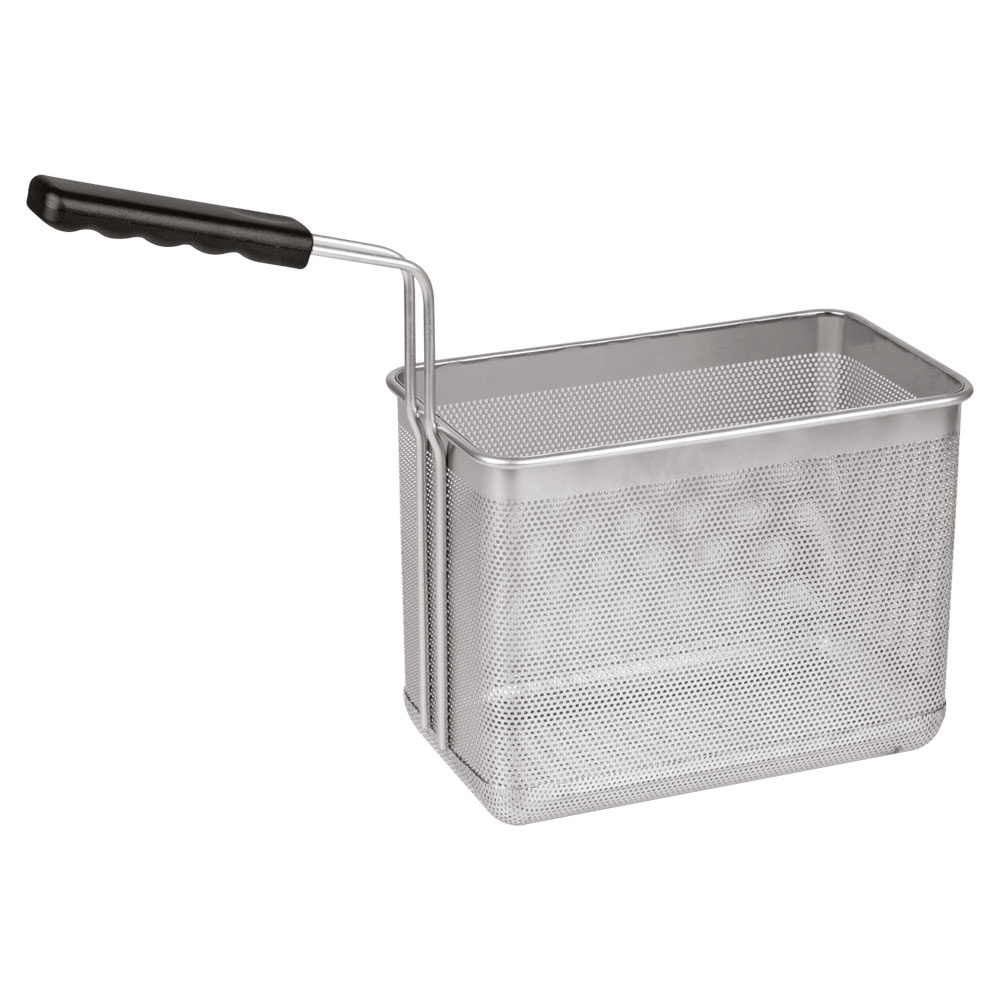 Basket for pasta cooker, frontal handle