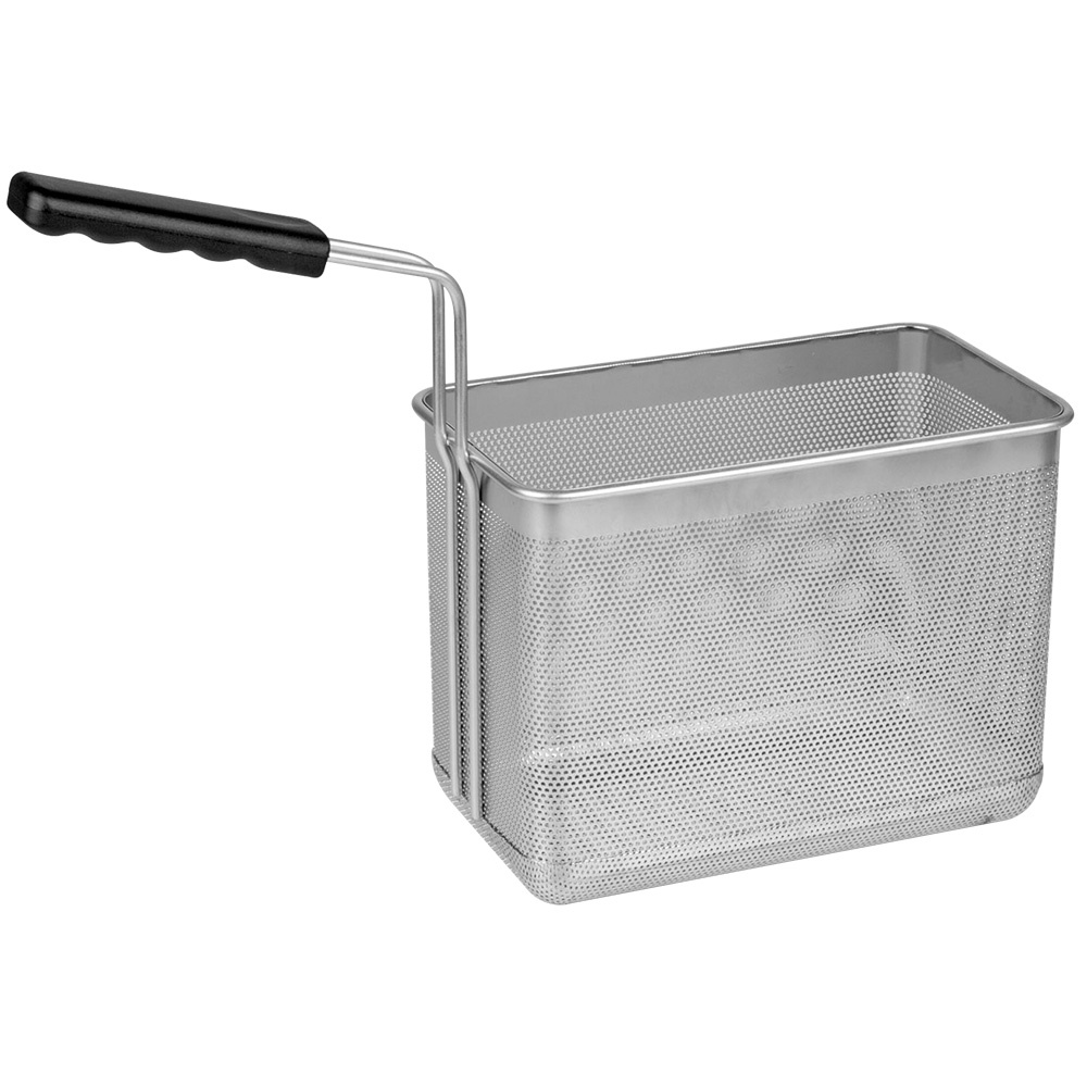 Basket for pasta cooker, frontal handle