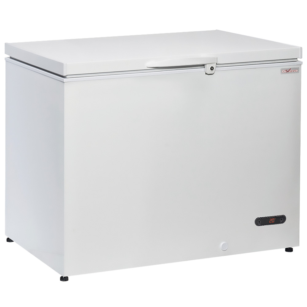 Bottle cooler - trunk model, 300 liters, Solid hinged lid