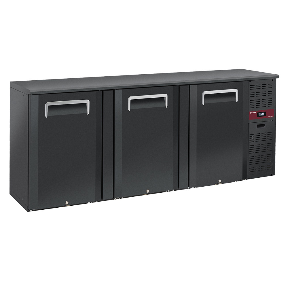 Bottle cooler 3 doors, 500 liters, adjustable feet