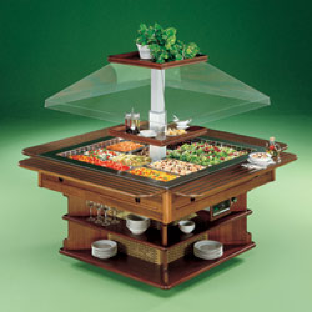 Central refrigerated island capacity 8x GN 1/1