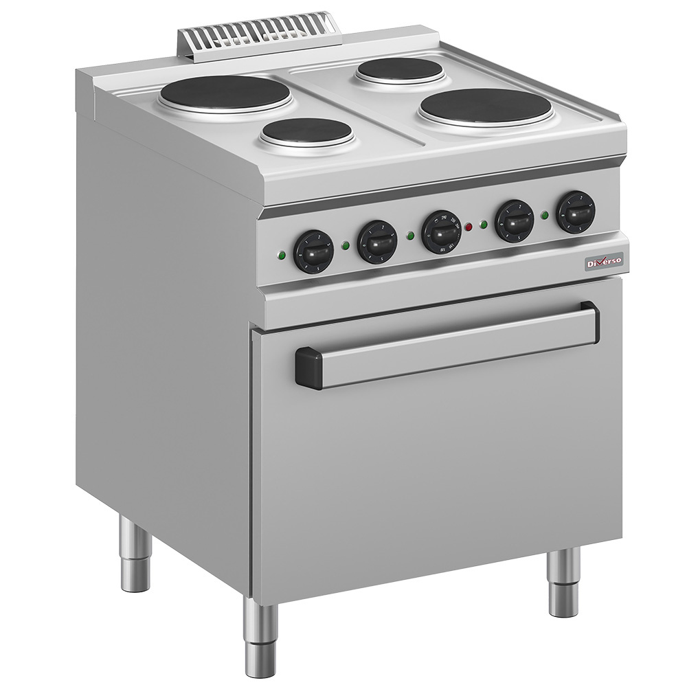 Electric range 4 plates, on electric oven GN 2/1