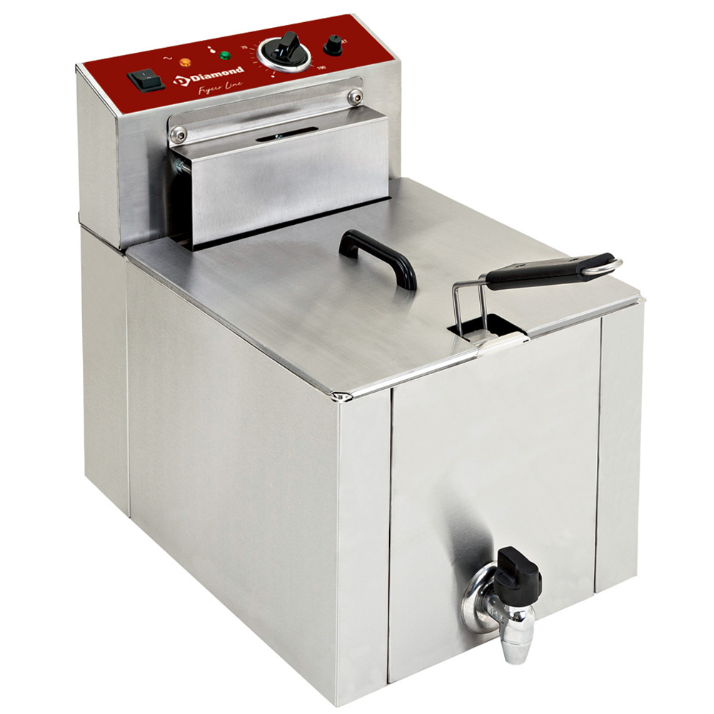 Electric table top fryer " S-POWER" 12 liters + tap