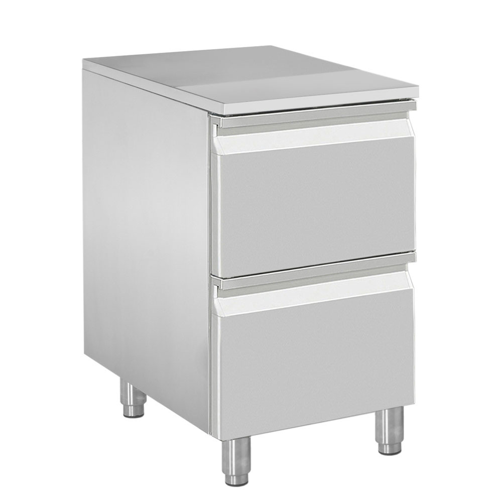 Case for dough roll, 2 neutral drawers (8x trays 600x400)