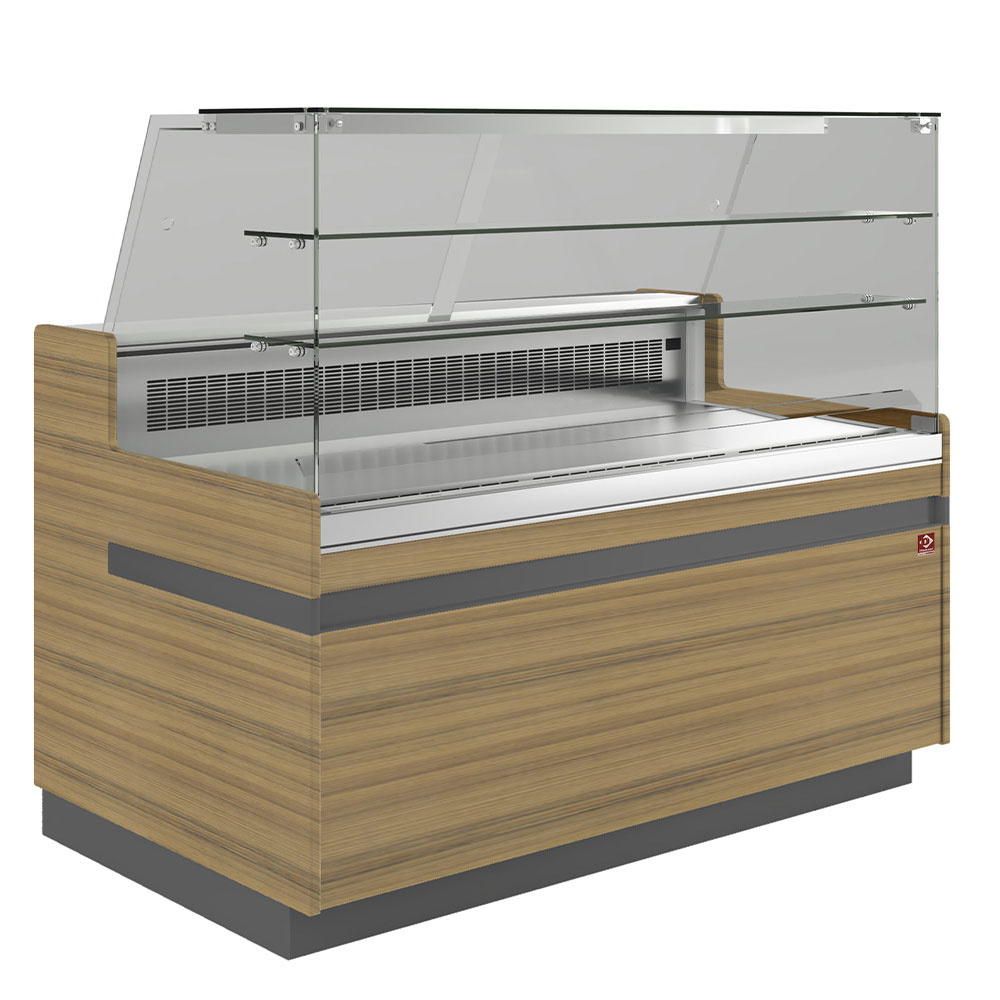 Display counter EN & GN, high window, ventilated, without storage space
