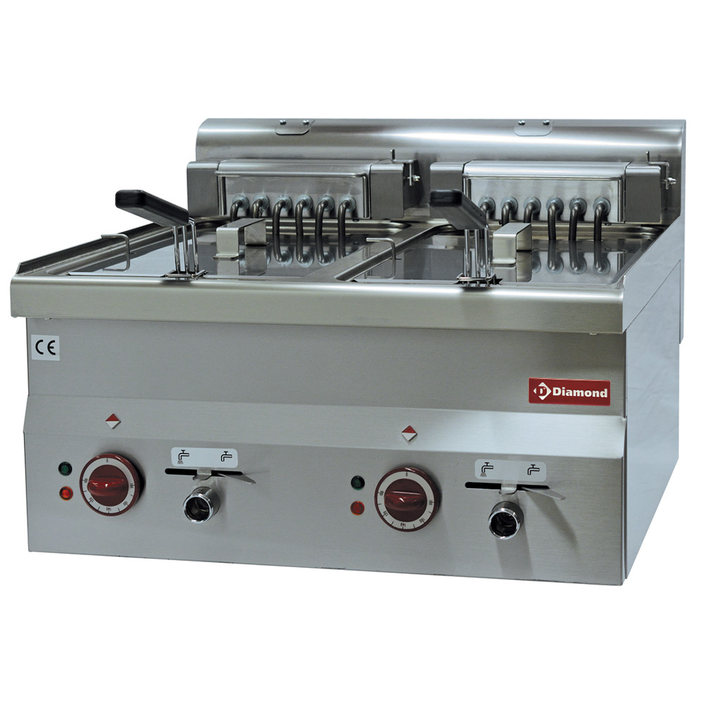 Electric fryer 2 basins 10 liters -Top-