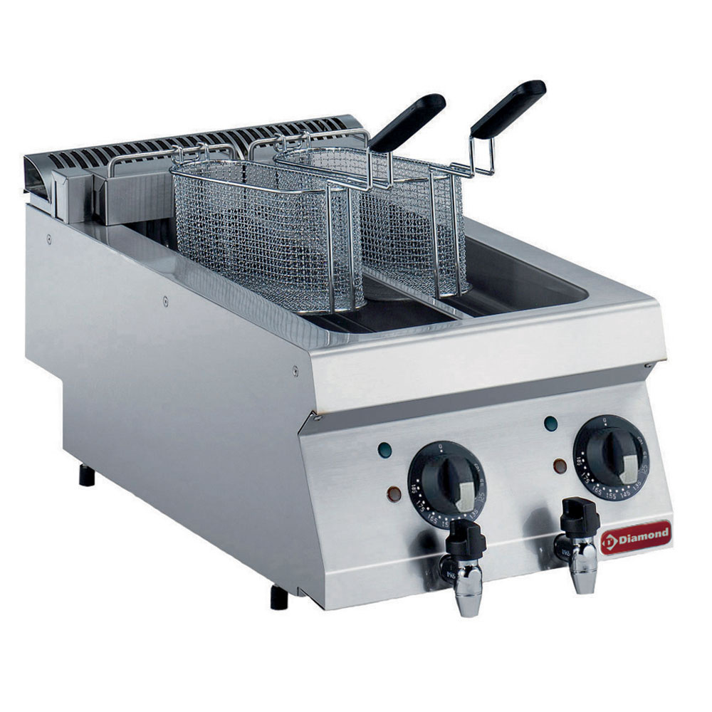 Electric fryer 2 basins of 5 liters -TOP-