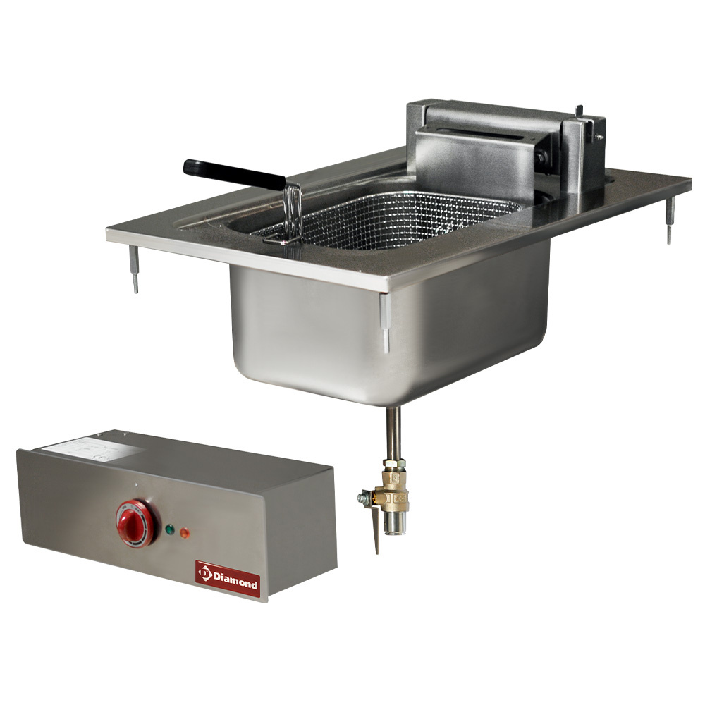 Electric fryer, 1 basin 10 liters, drop in