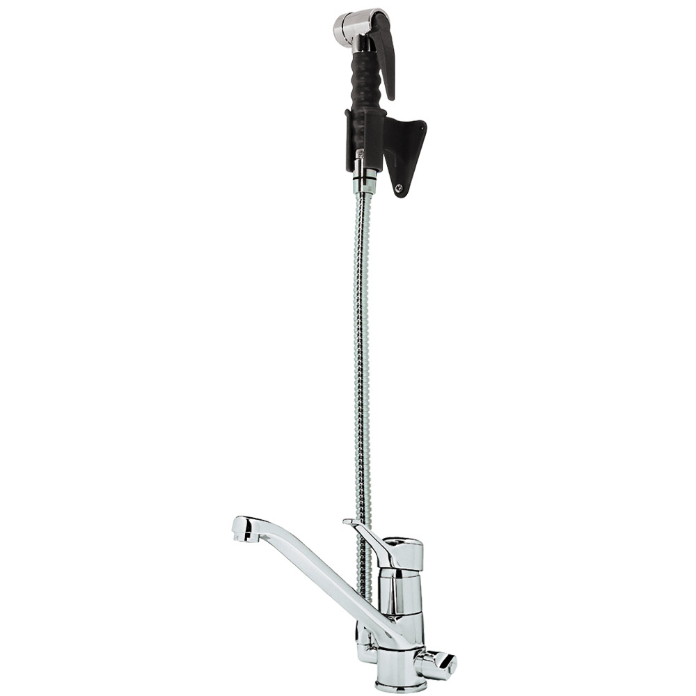 Faucet mixer and removable nozzle, mono command and pull out spray (MONO exit)