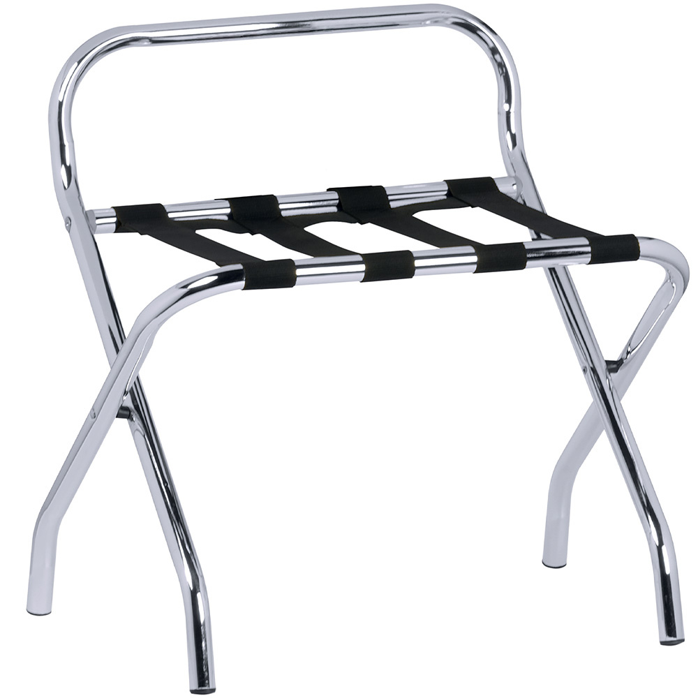 Folding trestle for lugagge, chrome