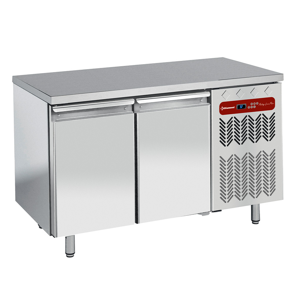 Freezing table, ventilated, 2 doors EN 600x400
