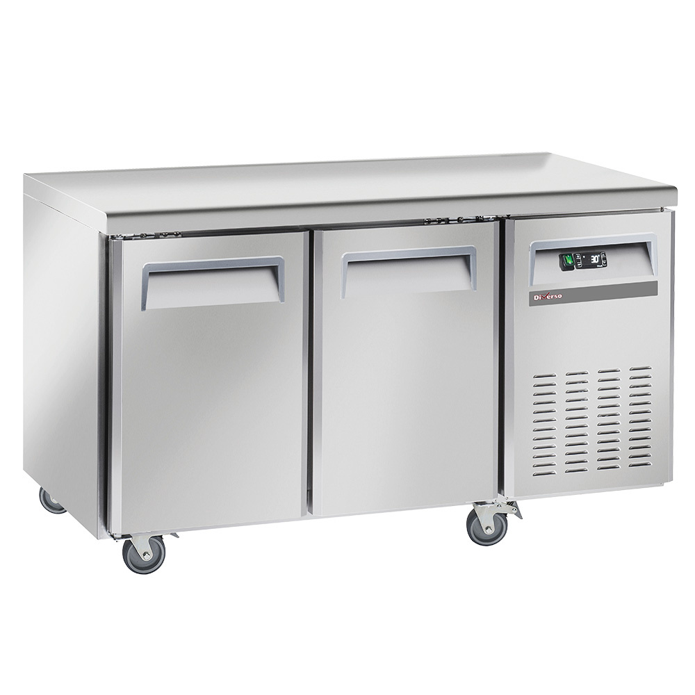 Freezing table, ventilated, 2 doors GN 1/1, on wheels, 2 with brakes