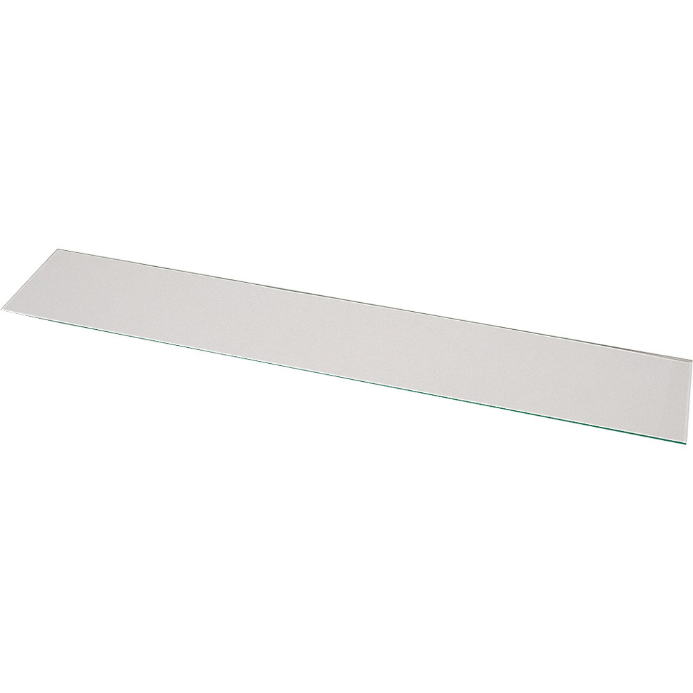Frontal window pane sneeze guard, in tempered glass