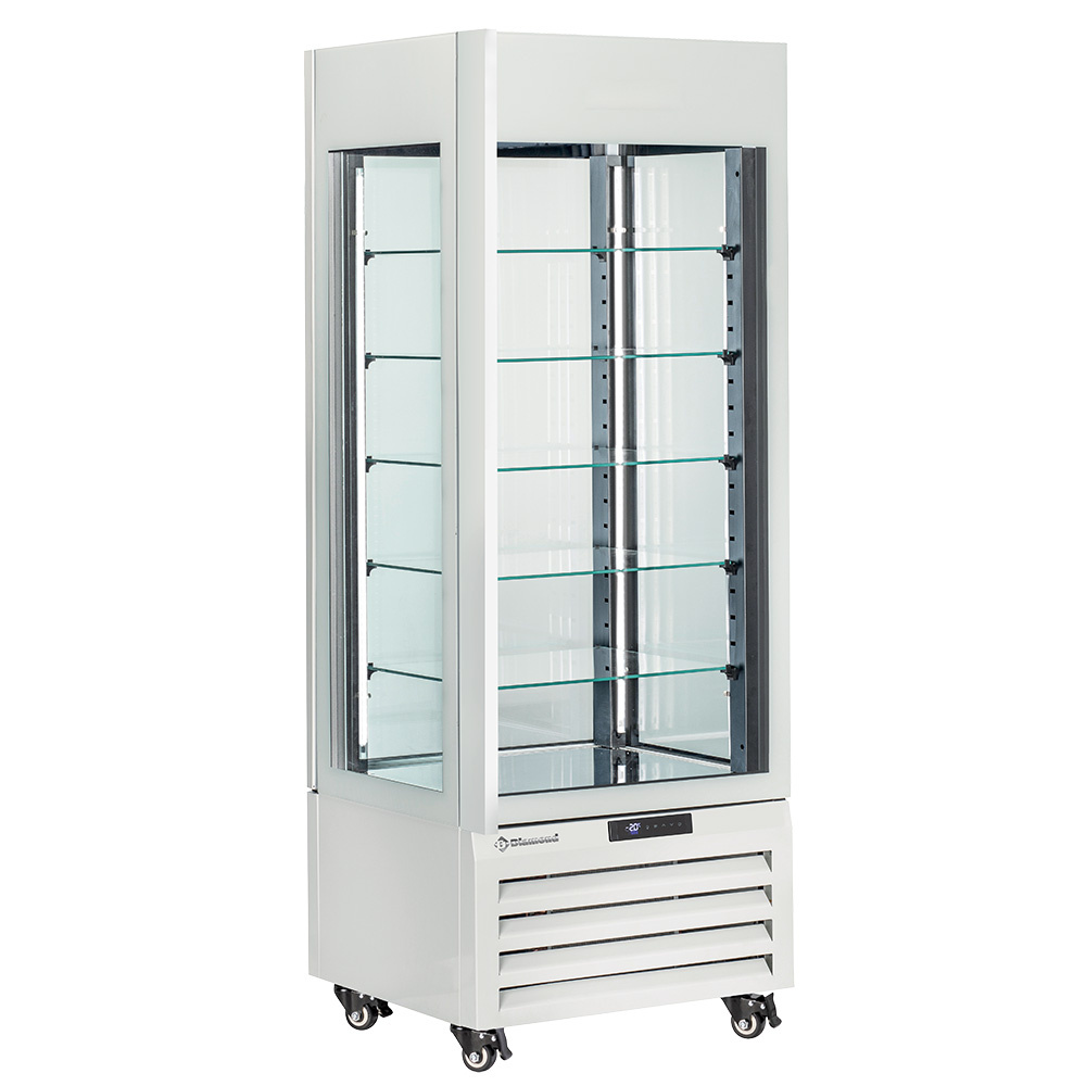 FULL vitrine 440 Lt., 5 glass levels, ventilated - PASTRY - WHITE
